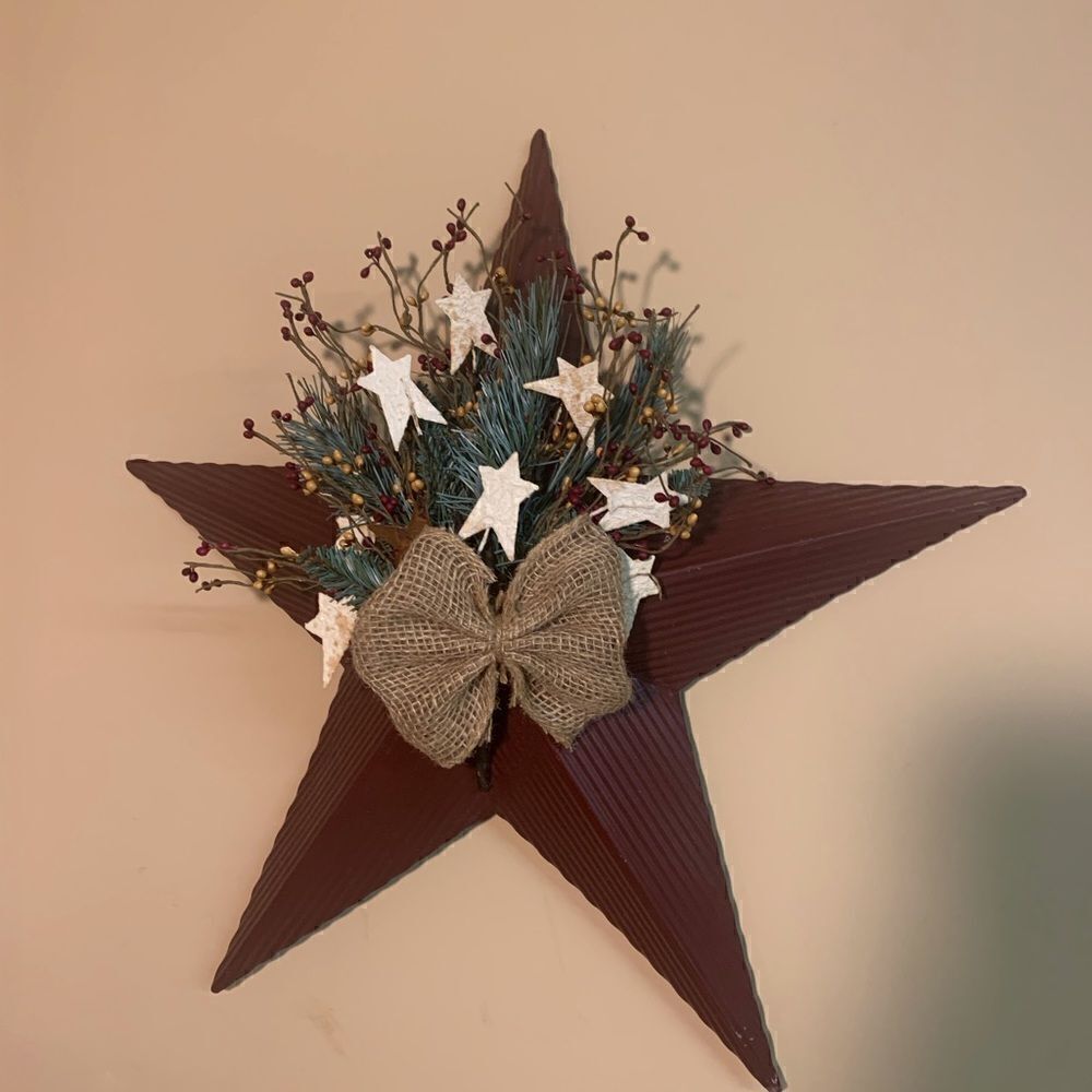 Rustic tin star.  Inv 255